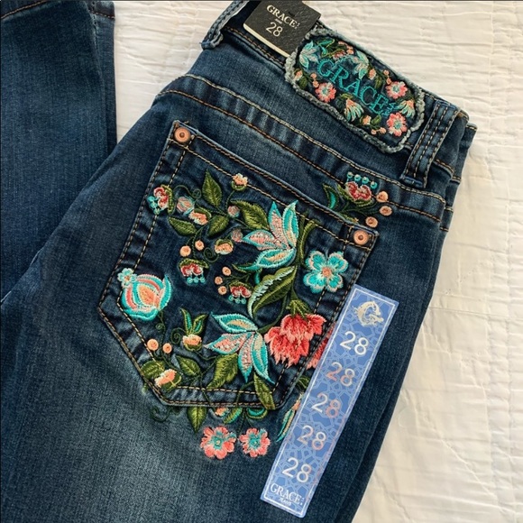 Last 1 🎉FINAL SALE 🎉Grace in LA Bootcut Jeans - Picture 2 of 8